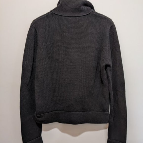 Knit moto style sweater with diagonal zipper - Picture 5 of 6